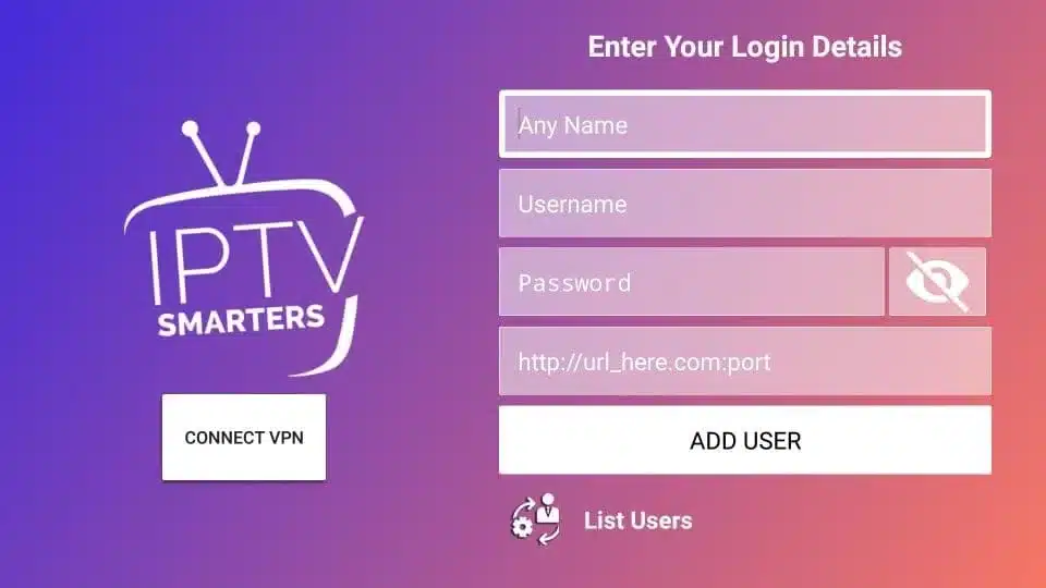 Xtream Codes Login Form